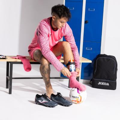 ESPINILLERAS DEFENSE CORAL FLÚOR AZUL JOMA